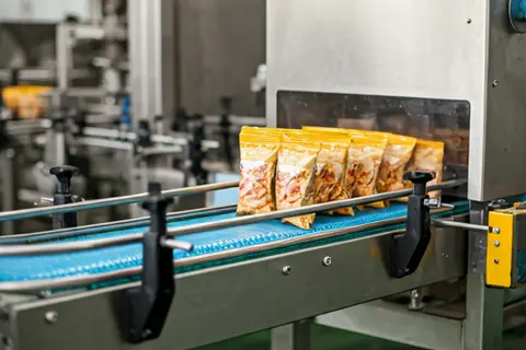 Automated food processing production line - Food product manufacturing