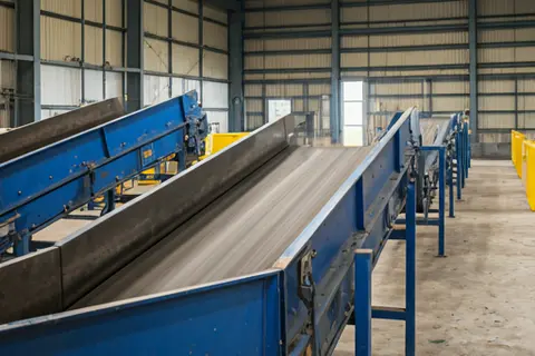 Non-hazardous waste sorting conveyor belt - Waste treatment and disposal